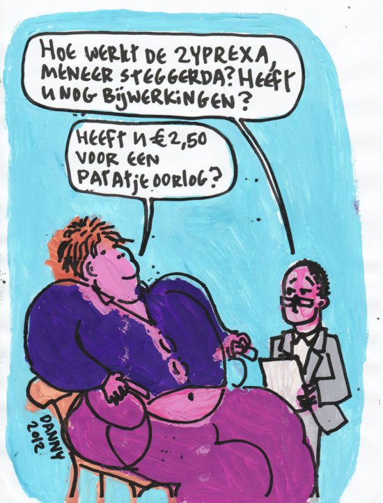 Danny Steggerda cartoon Zyprexa