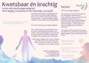 Folder met de inhoud kwetsbaar en krachtig